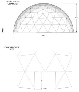 VOLO Dome 567 Dimensions