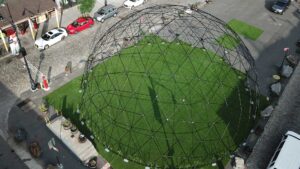 geodesic dome- birds eye- experiential marketing