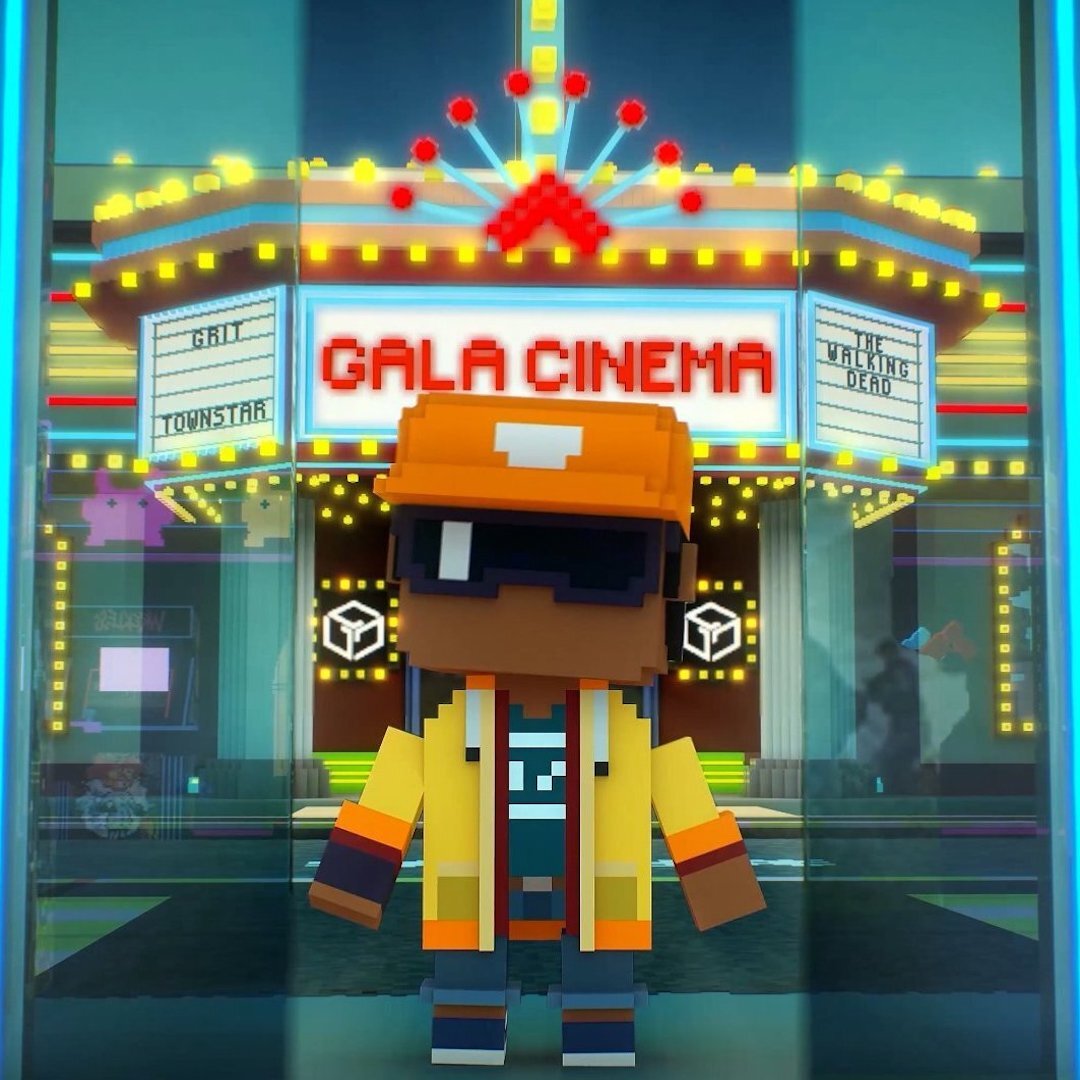 volo- brand-film-launch- character outside movie theater